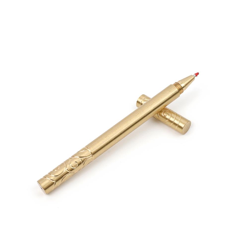 Maxery Solid Brass Pen Signature Pen Brass ballpoint Pen Pen with Clip