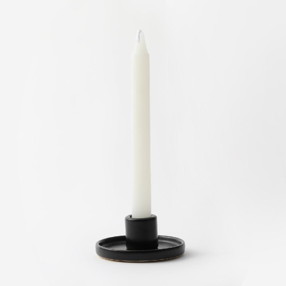 Black and White Multi-Size Simple Classic Ceramic Candle Holder