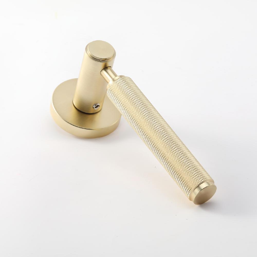 Maxery Modern Knurled Aluminum Alloy Door Handle  Door Handle Luxury Door Handle Lock Set Outfit Door Hardware Accessories