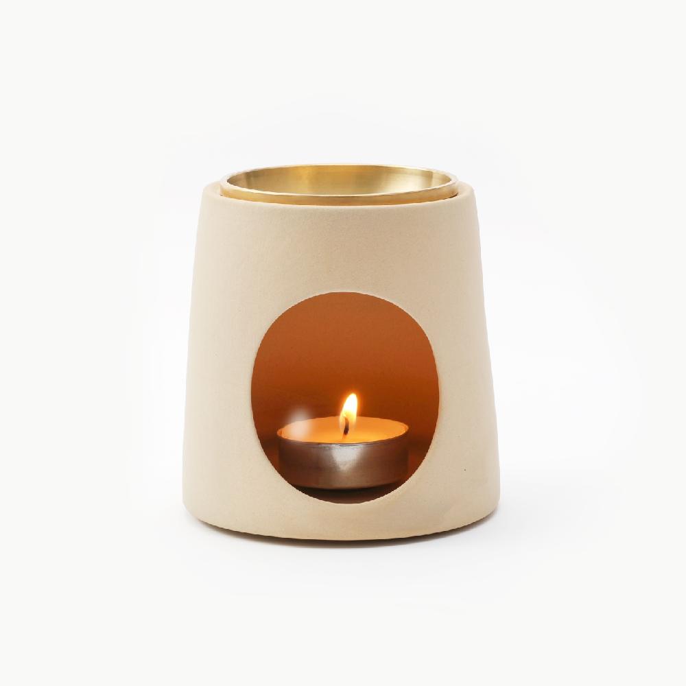 Maxery Unique Ceramic Essential Oil Burner High Quality Burner Natural Candle Holder For Slow Life