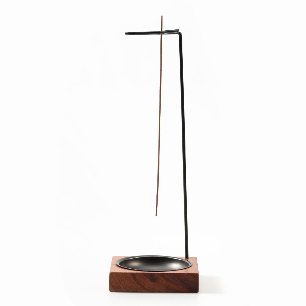 Maxery Unique Shape Iron and wood Incense Stick Holder Modern Incense Holder Burner