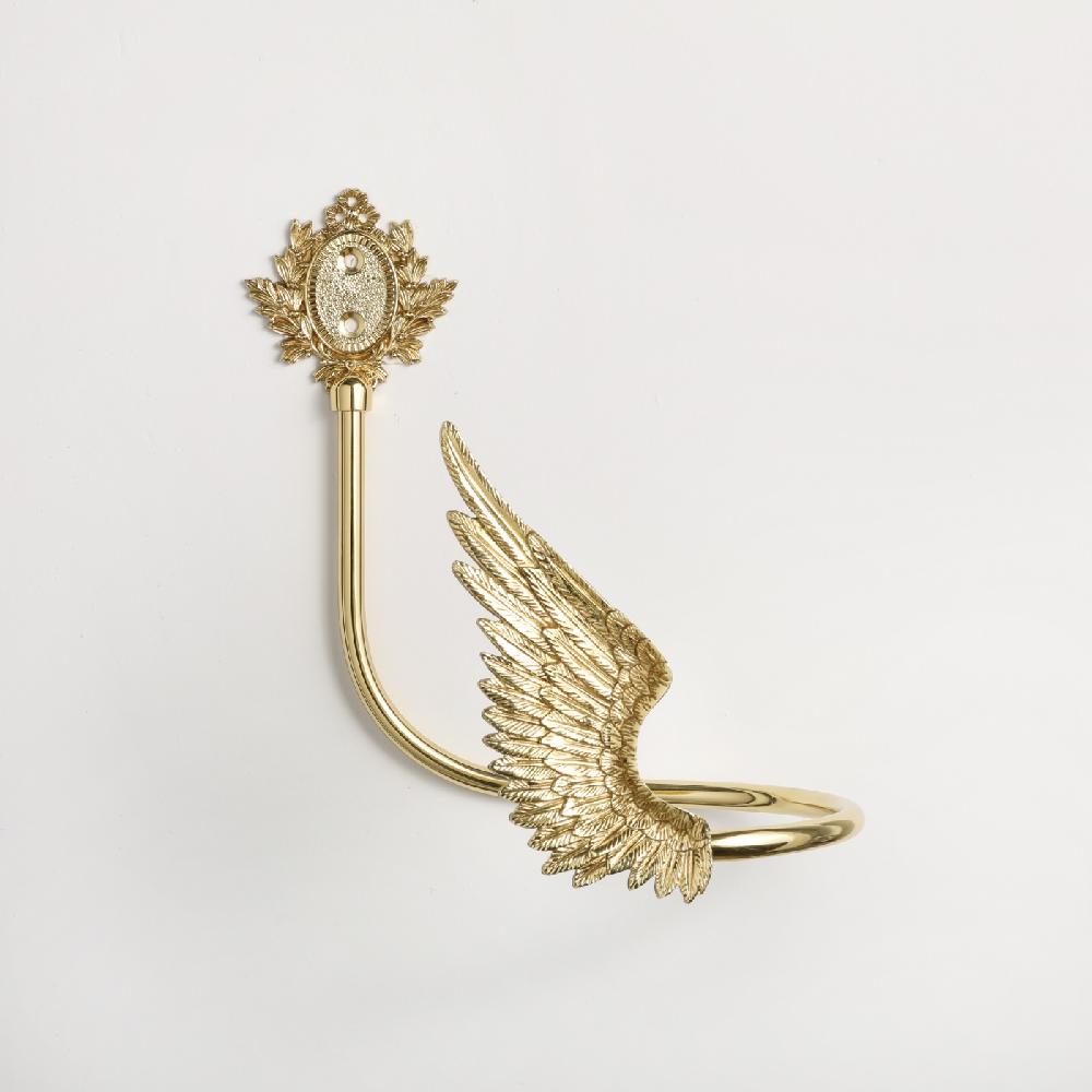 Maxery Solid Brass Curtain Hooks Unique Angel Wings Hooks High Quality Home Decor for Home Design